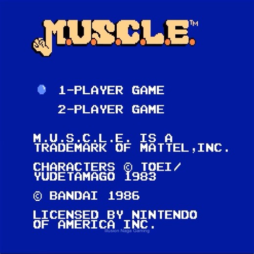 Tag Team Match M.U.S.C.L.E (NES) localized version playthrough 🎮 | Illusion Naga Gaming