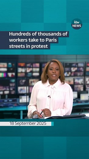 16K views · 67 reactions | Hundreds of thousands of workers have taken to the streets of Paris in protest against the government’s plans for budget cuts. There have been clashes with police, and there’s widespread road blockages and transport disruption. Unions want to pressure the new Prime Minister to take action on wages, pensions and public services as the country tries to deal with a massive debt crisis. #itvnews #paris #protest | ITV News | Facebook