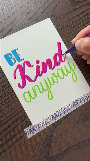 Soothing Hand Lettering in Soft Colors | ASMR Quote Writing for Relaxation