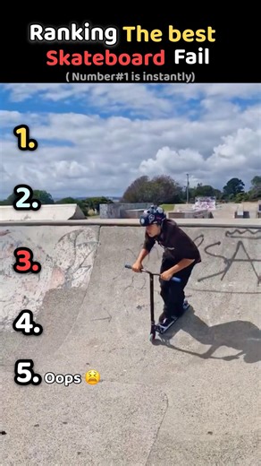 Skater Fails That Got Worse Every Second 😭🛹 #SkaterFails #EpicFail #FunnyMoments #Wipeout