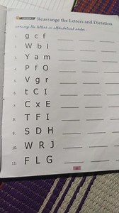 LESSON 2 Rearrange the Letters and Dictationarrange the letter... | Filo