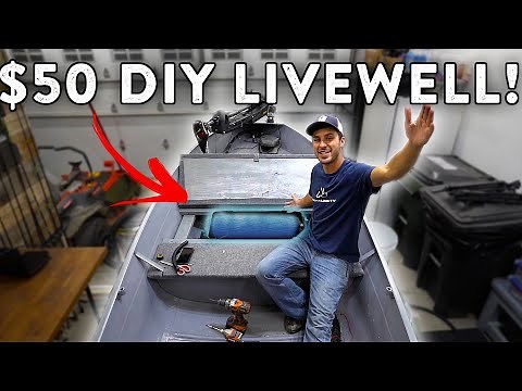 Building A BUDGET DIY LIVEWELL In MY HOMEMADE BASS BOAT! | DIY LIVEWELL FOR JON BOAT