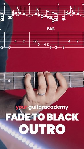 26K views · 24 reactions | Fade To Black Outro - Metallica Guitar...