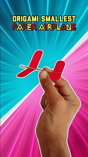 Viral Origami smallest paper plane , how to make a paper plane , DIY mini paper airplane easy