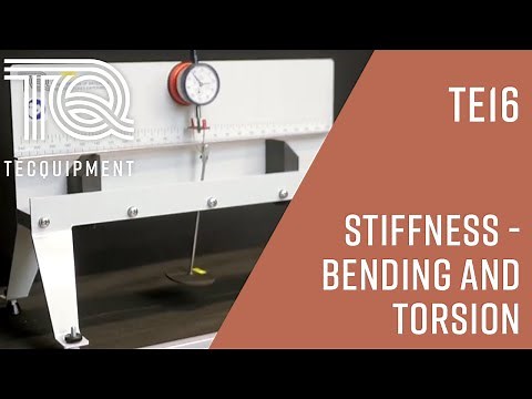 Stiffness - Bending and Torsion Experiment (TE16) - TecQuipment