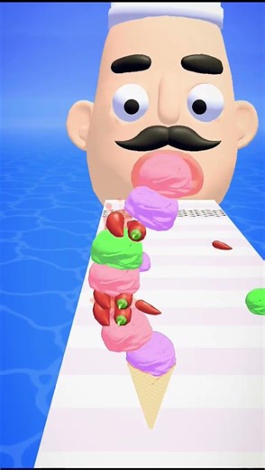 🍦 Stacky Ice Cream Runner Gameplay 🍦#shorts