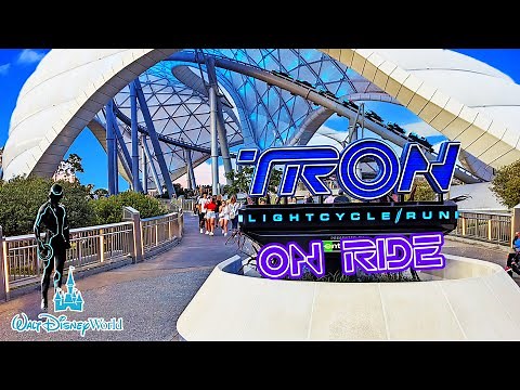 TRON Lightcycle / Run On Ride | Magic Kingdom | Walt Disney World (Jan 2025) [4K]