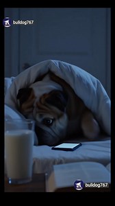 #CutePets You can never wake a dog that's pretending to be asleep 🐶😅 #AIAnimationGeneration | Bulldog 767