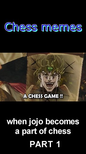 when jojo becomes a part of chess #chess #chesstok #chesstiktok #topchess #topchessmemes #chessmemes #chessboard #chessgame #foryou #fypシ #anime #jojo