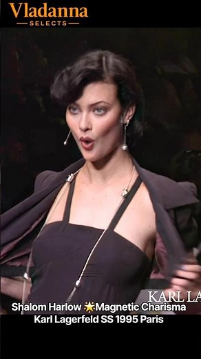 SS 1995 • Shalom Harlow • Magnetic Charisma • KARL LAGERFELD • Fashion Archive Paris