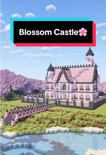 Build a Unique Cherry Blossom Castle in Minecraft