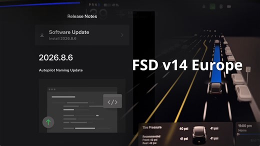 Tesla rolls out the 2026.8.6 update, which hints at FSD v14 launch in Europe (Release Notes, more) - Tesla Oracle