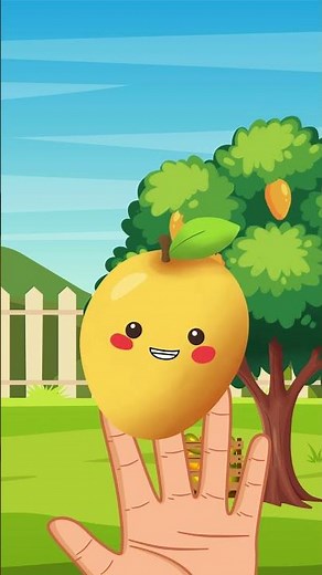 Fruit Finger Family Song #nurseryrhymes #shorts