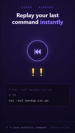 Re-Run Your Last Command in Linux with !!