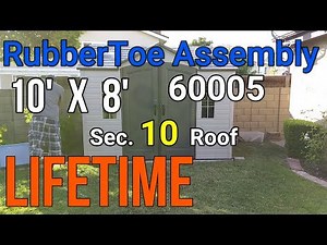 Lifetime Shed 10' x 8' 60005 Outdoor Shed Sec 10 How to Build Install