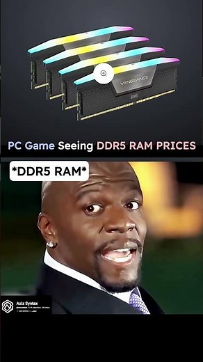 PC GAMER seeing DDR5 RAM Prices #coding #programming #python #javascript