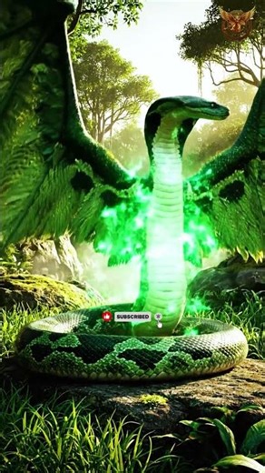 Mythical Animal Awakens: The Winged Serpent 🐍🌄