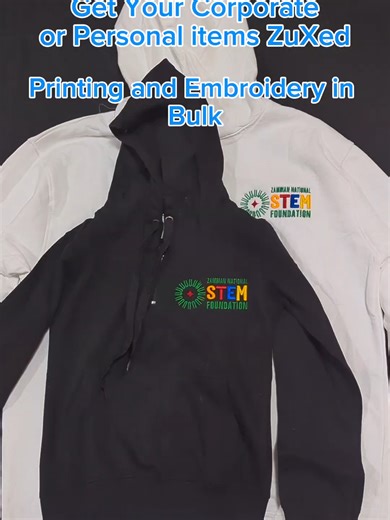 Get your personal and corporate wear printed and embroidered from ZuX Branding. We provide top quality branding for you, for more information visit our office in Kalingalinga along Alick Nkhata Road or contact our team at: 260978397203 #JustZuxIt #Branding #Embroidery #TshirtPrinting