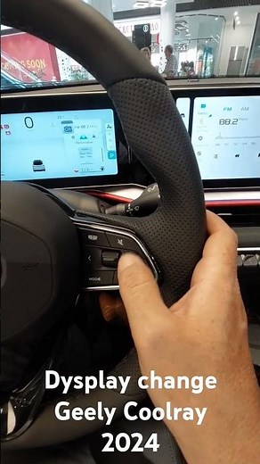 How to personalize the instrument panel on Geely Coolray 2024