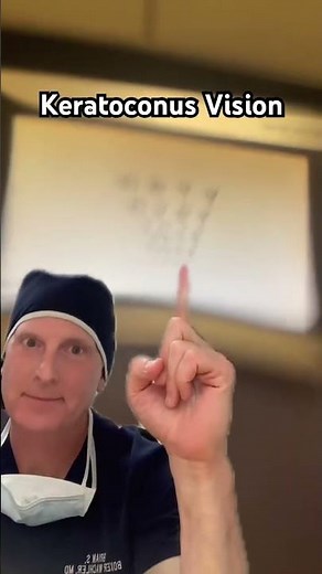 Keratoconus vision simulation - more info KeratoconusInserts.com #keratoconus #keratoconusawareness