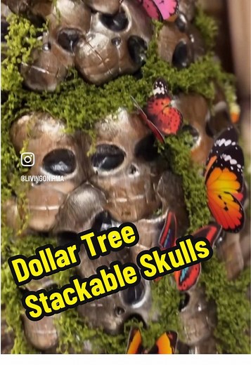 Dollar Tree DIY: Whimsical Halloween Skulls