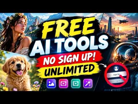 FREE AI Image & Video Generator | Unlimited AI Tools – No Sign Up!