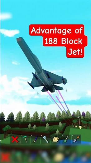 Roblox Build a Boat for Treasure 188 Block Fighter Jet advantage? less lag fast load #babft #roblox