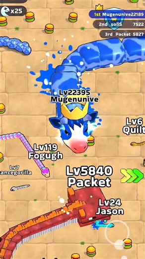 Snake Clash VIP Gameplay 28 #games #viralshorts #viralgaming