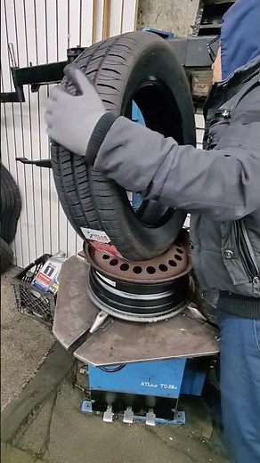 How to put a tire on the rim | New tire installation on a rim