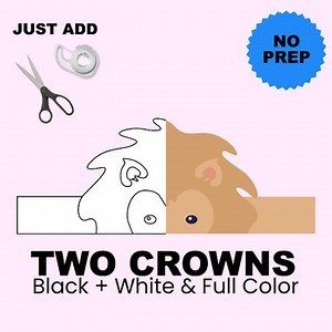 Lion Ears Crown / Mask / Costume / Animal / Headband ** Two Crowns **