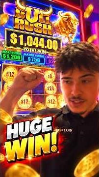 I can't believe this Bull Rush payout! #slotmachine #bigwin #casino