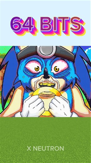 Sonic 64 bits 32 bits 16 bits 8 bits 4 bits 2 bits 1 bit #shorts