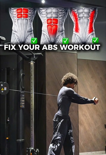 Cable abs workout for real core activation #absworkout #abscrunches #absexercicesgym #howtoabs