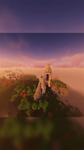 I Built a Giant Wolf Statue in Minecraft | Timelapse