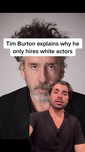 #greenscreen Tim Burton explains why he only hires white actors. #timburton #jordanpeele #samuelljackson #hollywood #celebrities