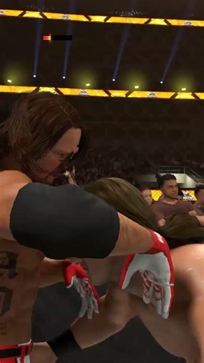 Drew McIntyre Hits Spear To Aj Styles Through Cell Wall (wm 45) #shorts #wwe2k26 #wwe