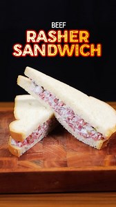 Watch how easily a simple recipe turns irresistible with German Butcher Beef Rasher. Try this easy homemade sandwich with German Butcher! 🥪 To order visit- germanbutcherbd.com | German Butcher