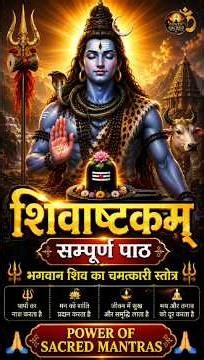 शिवाष्टकम् सम्पूर्ण पाठ | Shivashtakam with Lyrics | भगवान शिव का चमत्कारी स्तोत्र | Shiv Stotram