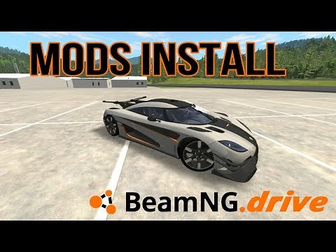 How to Install CAR MODS in BeamNG Drive {koenigsegg one 1}