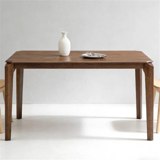 Wood Mid Century Modern Dining Table, Walnut Color - Etsy