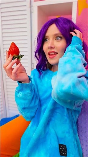 Oops, Dropped My Strawberry 🍓😨 Who's Going to Eat It? 👀