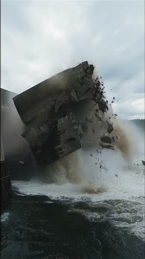 Broken Dam Causes Massive Flood | AI Demolish