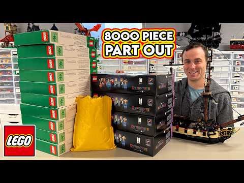 8000 LEGO Piece Part Out! Placing Sets! BrickLink Haul! VLOG