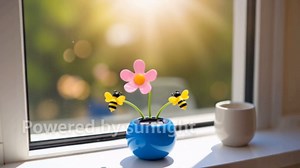 Solar Dancing Flower 14cm Solar Powered Dancing Flower Toys, Bee/Flower Car Swinging Dancing Toys, Solar Dancing Toy | Shaking Head Car Ornaments for Car Desk Decor, Solar Power Kits