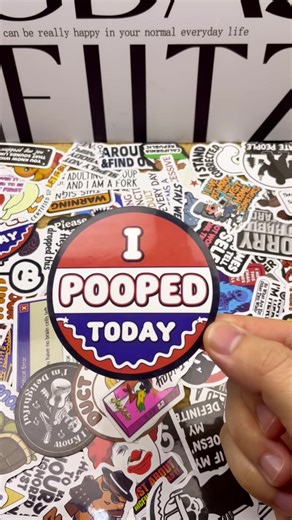 Stickers make slang easy & fun! #worklife #fyp #funnystickers #tiktokshop #waterproofstickers