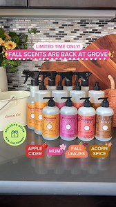 They’re back! 🍎🍂 Shop limited edition fall scents from Mrs. Meyer’s, including returning favorites and NEW seasonal must-haves. | Grove Collaborative