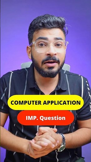 Computer Application Important Questions 🔥 Class 10 Computer Application Paper