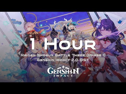 Raiden Shogun Battle Theme (Phase 1) 1 Hour Channel - Genshin Impact 2.0 OST