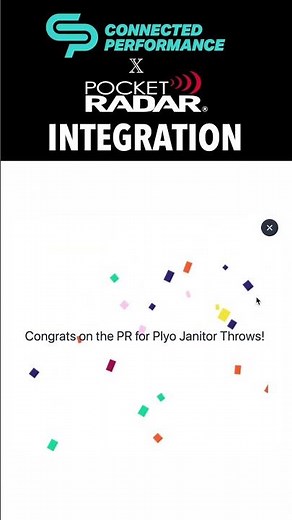 Pocket Radar PLUS integrates with Connected Performance for enhanced player development
