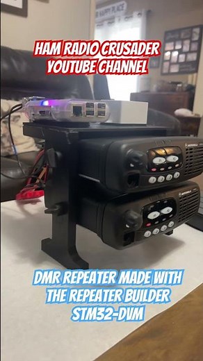 DMR REPEATER from 2 Motorola CDM750 mobiles. Controlled by the Repeater Builder STM32-DVM #dmr #ysf